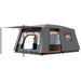 Double Layer Tunnel Tent with Porch, Living Area and 2 Bedrooms in Grey (4 - 6 persons) - Little and Giant Explorers Outsunny