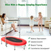 Double Oval Trampoline with Adjustable Handle - Red | 2-Person Fitness Rebounder COSTWAY - Little and Giant Explorers Costway