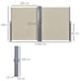 Retractable Double Awning in Beige (600 x 180cm) - Little and Giant Explorers Outsunny