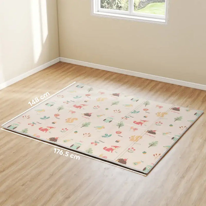 Double-Sided Baby Play Mat – Multicoloured | Alphabet and Animals Design AIYAPLAY - Little and Giant Explorers AIYAPLAY