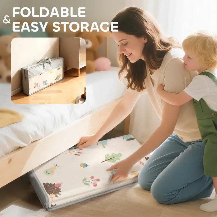 Double-Sided Baby Play Mat – Multicoloured | Alphabet and Animals Design AIYAPLAY - Little and Giant Explorers AIYAPLAY