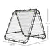 Double Sided Football Rebounder Net with 5 Adjustable Angles in Black - Little and Giant Explorers HOMCOM