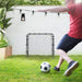 Double Sided Football Rebounder Net with 5 Adjustable Angles in Black - Little and Giant Explorers HOMCOM