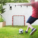 Double Sided Football Rebounder Net with 5 Adjustable Angles in Red - Little and Giant Explorers HOMCOM