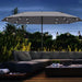 Double-Sided Garden Parasol – 4.4m Length | 36 Solar LED Lights in Dark Grey OUTSUNNY - Little and Giant Explorers Outsunny