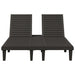 Double Sun Lounger in Black - Little and Giant Explorers vidaXL