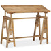 Drafting Table in Solid Mango Wood (116 x 50 x 76cm) - Little and Giant Explorers vidaXL