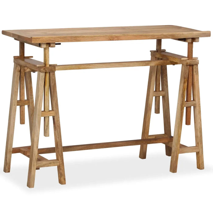 Drafting Table in Solid Mango Wood (116 x 50 x 76cm) - Little and Giant Explorers vidaXL