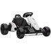 Black and white go-kart on a white background