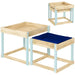 2-Pieces Wooden Outdoor Sand and Water Play Tables - Little and Giant Explorers AIYAPLAY