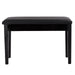 Duet Piano Bench – Black | Solid Wood Music Stool - Leather Seat and Storage Compartment COSTWAY - Little and Giant Explorers Costway