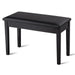Duet Piano Bench – Black | Solid Wood Music Stool - Leather Seat and Storage Compartment COSTWAY - Little and Giant Explorers Costway