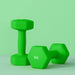 Dumbbell Set – 2 x 5kg Hex Hand Weights- Green | Non-Slip Grip SPORTNOW - Little and Giant Explorers SPORTNOW