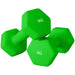 Dumbbell Set – 2 x 5kg Hex Hand Weights- Green | Non-Slip Grip SPORTNOW - Little and Giant Explorers SPORTNOW