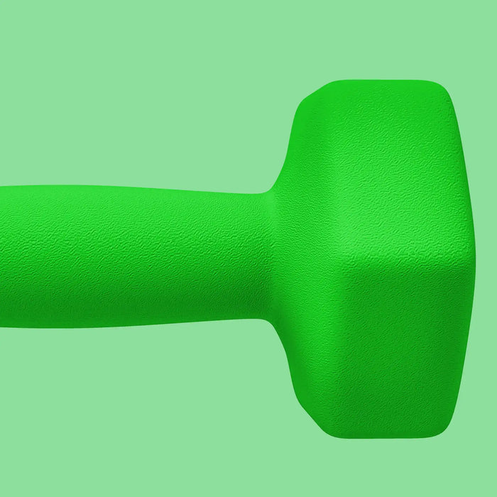 Dumbbell Set – 2 x 5kg Hex Hand Weights- Green | Non-Slip Grip SPORTNOW - Little and Giant Explorers SPORTNOW