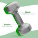 Dumbbell Set – 2 x 5kg Hex Hand Weights- Green | Non-Slip Grip SPORTNOW - Little and Giant Explorers SPORTNOW