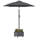 Durable Parasol Base with Planter - Anthracite | 360° Rotation Rollable Steel Design VIDAXL - Little and Giant Explorers vidaXL