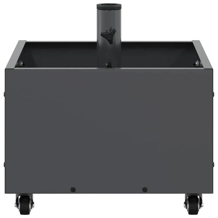 Durable Parasol Base with Planter - Anthracite | 360° Rotation Rollable Steel Design VIDAXL - Little and Giant Explorers vidaXL