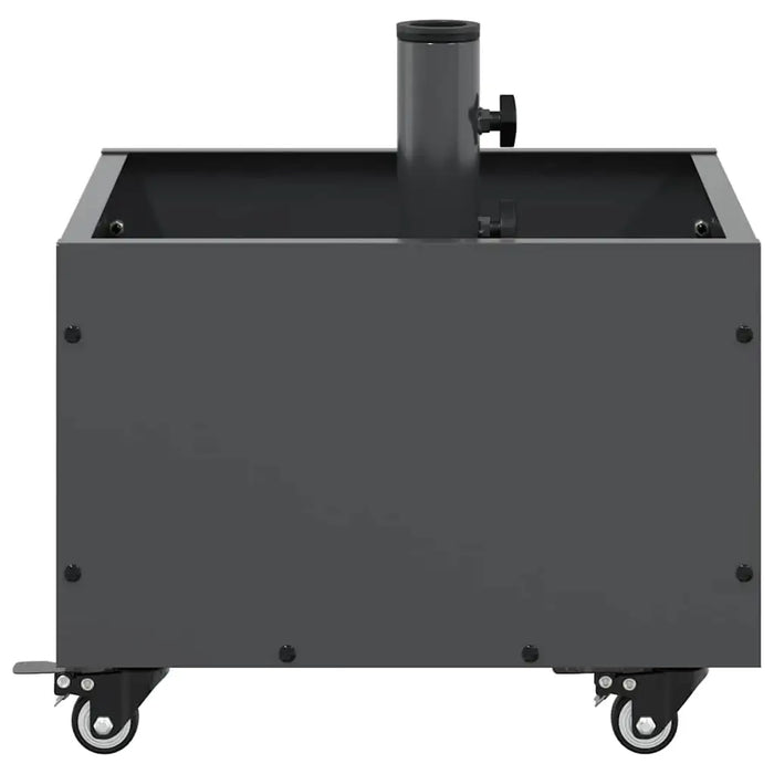 Durable Parasol Base with Planter - Anthracite | 360° Rotation Rollable Steel Design VIDAXL - Little and Giant Explorers vidaXL