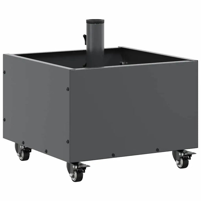 Durable Parasol Base with Planter - Anthracite | 360° Rotation Rollable Steel Design VIDAXL - Little and Giant Explorers vidaXL