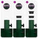 Durable Parasol Base with Planter - Green | 360° Rotation Steel Design VIDAXL - Little and Giant Explorers vidaXL