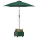 Durable Parasol Base with Planter - Green | 360° Rotation Steel Design VIDAXL - Little and Giant Explorers vidaXL