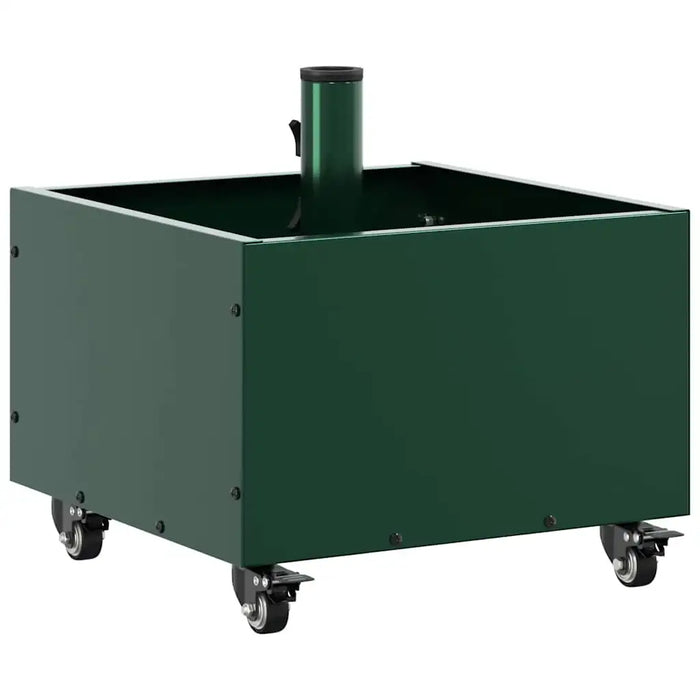 Durable Parasol Base with Planter - Green | 360° Rotation Steel Design VIDAXL - Little and Giant Explorers vidaXL