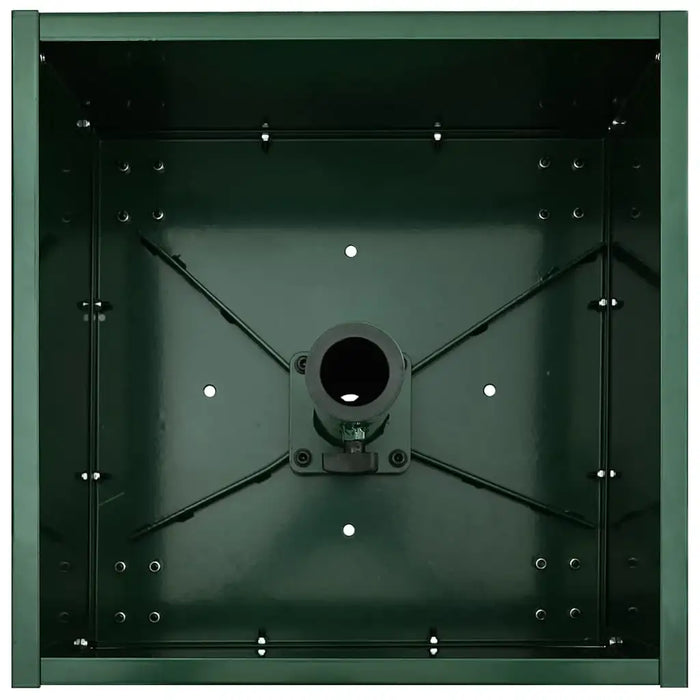 Durable Parasol Base with Planter - Green | 360° Rotation Steel Design VIDAXL - Little and Giant Explorers vidaXL