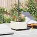 Durable Parasol Base with Planter - White | 360° Rotation Rollable Steel Design VIDAXL - Little and Giant Explorers vidaXL