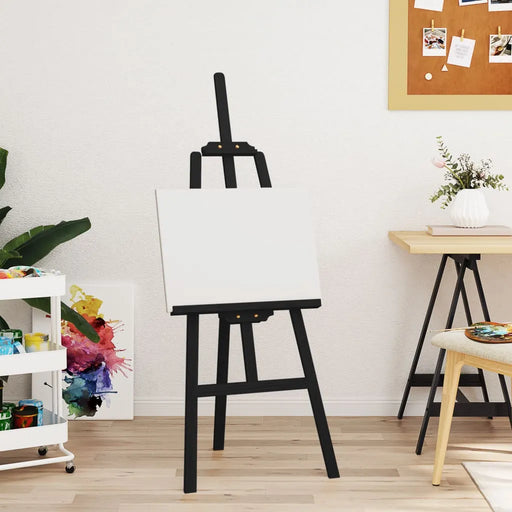 Easel Stand in Black and Solid Wood Pine (53.5 x 95 x 127cm) - Little and Giant Explorers vidaXL