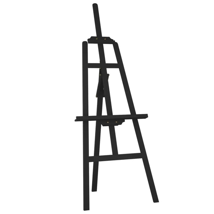 Easel Stand in Black and Solid Wood Pine (53.5 x 95 x 127cm) - Little and Giant Explorers vidaXL