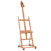 Easel Stand on Wheels in Solid Beech Wood (55 x 53.5 x 178cm) - Little and Giant Explorers vidaXL