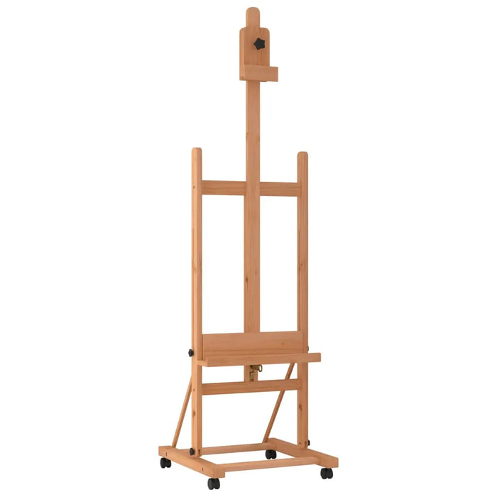 Easel Stand on Wheels in Solid Beech Wood (55 x 53.5 x 178cm) - Little and Giant Explorers vidaXL