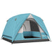Easy Set Up Waterproof Dome Tent in Light Blue ( 3 - 4 persons) - Little and Giant Explorers Outsunny