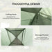 Easy Set Up Waterproof Dome Tent in Olive Green ( 3 - 4 persons) - Little and Giant Explorers Outsunny