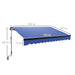 Electric Awning with LED Light and Remote Controller in Blue (3 x 2.5m) - Little and Giant Explorers Outsunny