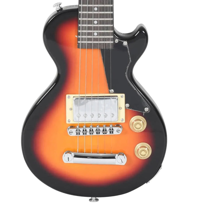 Electric Guitar for Kids with Bag in Brown and Black 3/4 30" - Little and Giant Explorers vidaXL