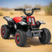 Electric Quad Bike for Kids with Headlights in Red 6V - Little and Giant Explorers AIYAPLAY