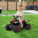 Electric Quad Bike for Kids with Headlights in Red 6V - Little and Giant Explorers AIYAPLAY