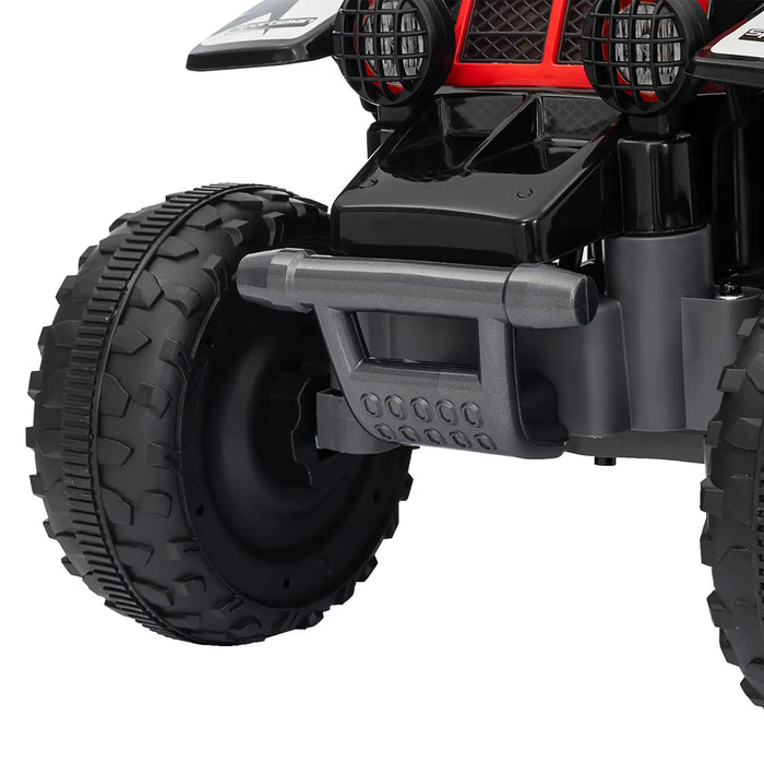 Electric Quad Bike for Kids with Headlights in Red 6V - Little and Giant Explorers AIYAPLAY