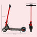 Folding Electric Scooter with LED Colourful Lights and Display in Red - Little and Giant Explorers SPORTNOW