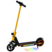 Folding Electric Scooter with LED Colourful Lights and Display in Yellow - Little and Giant Explorers SPORTNOW