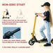 Folding Electric Scooter with LED Colourful Lights and Display in Yellow - Little and Giant Explorers SPORTNOW