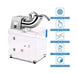 Cleaning machine with features highlighted on a white background