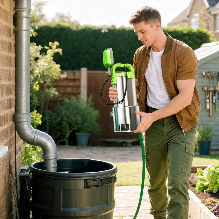 Electric Water Pump | 1100W Motor with 18500 L/H Flow Rate and Stainless Steel Housing - Little and Giant Explorers Outsunny