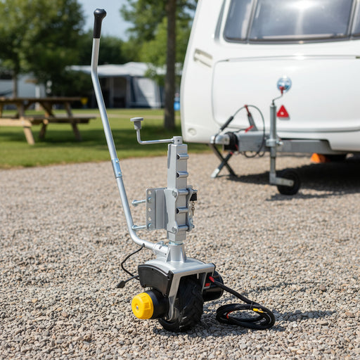 Trailer Jack Wheel in Aluminium | 12 V 550 W - Little and Giant Explorers vidaXL