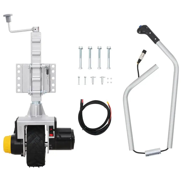 Trailer Jack Wheel in Aluminium | 12 V 550 W - Little and Giant Explorers vidaXL