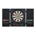 Electronic LED dartboard with cabinet, 12 darts, digital scoring, and control panel