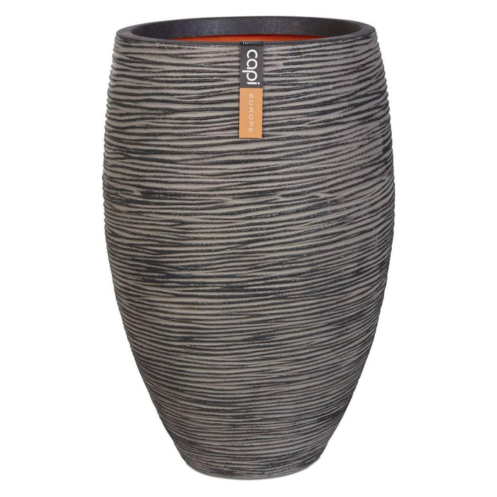 Elegant Deluxe 'Nature Rib' Vase in Anthracite (45 x 72cm) - Little and Giant Explorers Capi