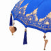 Elegant Garden Patio Umbrella - Blue and Brown | 250cm - Wooden Frame with Base VIDAXL - Little and Giant Explorers vidaXL